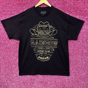 Alan Jackson Chasin' That Neon Rainbow Black T-Shirt XL